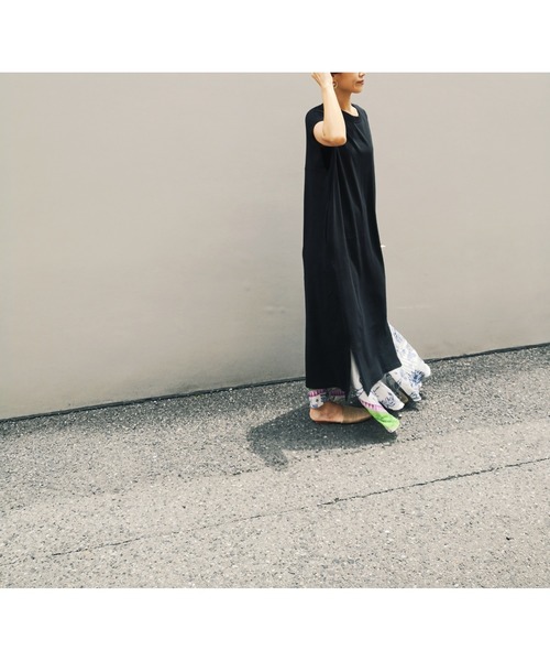 ulu（ウル）の「French sleeve football onepiece（ワンピース・レディース・ブラック/ベージュ・FREE）」の8枚目の写真