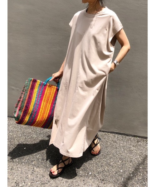 ulu（ウル）の「French sleeve football onepiece（ワンピース・レディース・ブラック/ベージュ・FREE）」の9枚目の写真