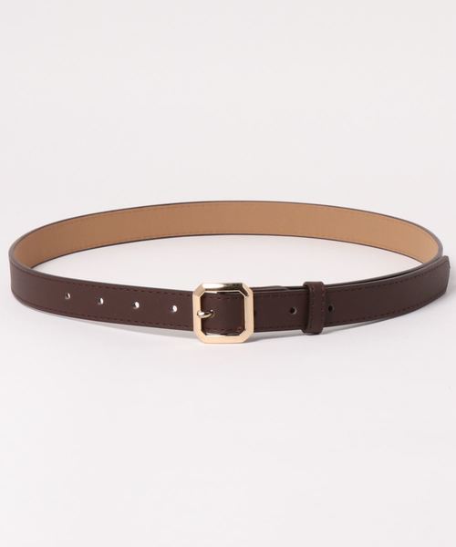 apres jour（アプレジュール）の「【apres jour×ARIAZ】スクエアバックルベルト（ベルト・レディース・ブラック/ダークブラウン・FREE）」の5枚目の写真