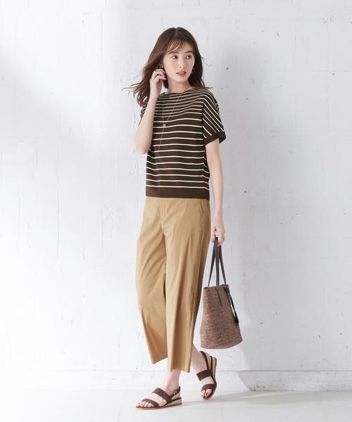 J.PRESS(ジェイプレス)の「【洗える】コットンナイロンシルキーローン ワイドパンツ(その他パンツ・レディース・ブラック系/グレー系/黄土色系/カーキ系・T13/T15/T17)」の11枚目の写真