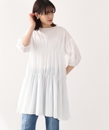 LOWRYS FARM | ティアードチュニックＳＳ　893814(シャツ/ブラウス)