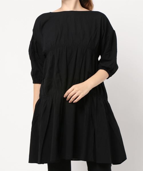 LOWRYS FARM（ローリーズファーム）の「ティアードチュニックＳＳ　893814（シャツ/ブラウス・レディース・オフホワイト/ブラック/カーキ・FREE）」の18枚目の写真