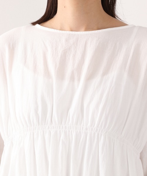 LOWRYS FARM（ローリーズファーム）の「ティアードチュニックＳＳ　893814（シャツ/ブラウス・レディース・オフホワイト/ブラック/カーキ・FREE）」の9枚目の写真