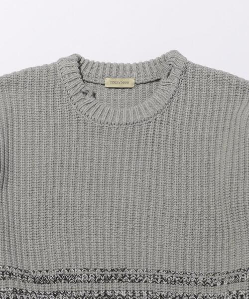 BEAUTY&YOUTH UNITED ARROWS（ビューティーアンドユースユナイテッドアローズ）の「＜YSTRDY's TMRRW (イエスタデイズトゥモロウ )＞ BD PHAT KNIT/ニット □□（ニット/セーター・メンズ・グレー・MEDIUM/SMALL）」の3枚目の写真