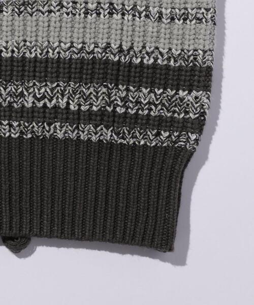 BEAUTY&YOUTH UNITED ARROWS（ビューティーアンドユースユナイテッドアローズ）の「＜YSTRDY's TMRRW (イエスタデイズトゥモロウ )＞ BD PHAT KNIT/ニット □□（ニット/セーター・メンズ・グレー・MEDIUM/SMALL）」の5枚目の写真