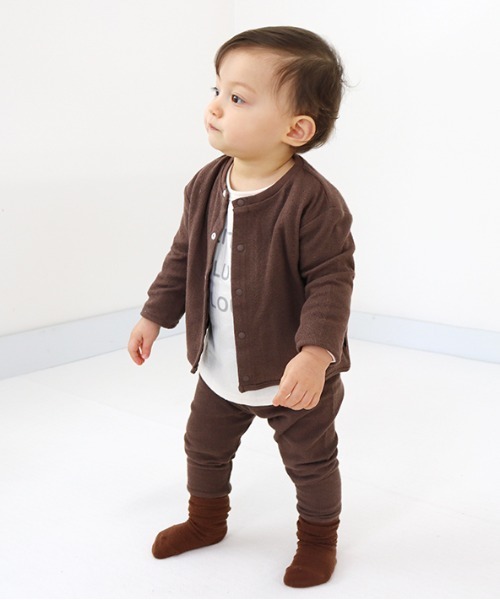 quoti use fith(クゥオティ ユース フィス)の「マシュマロ接結 ロングパンツ(その他パンツ・キッズ・ホワイト/ピンク/ブラウン・80/90/100)」の3枚目の写真