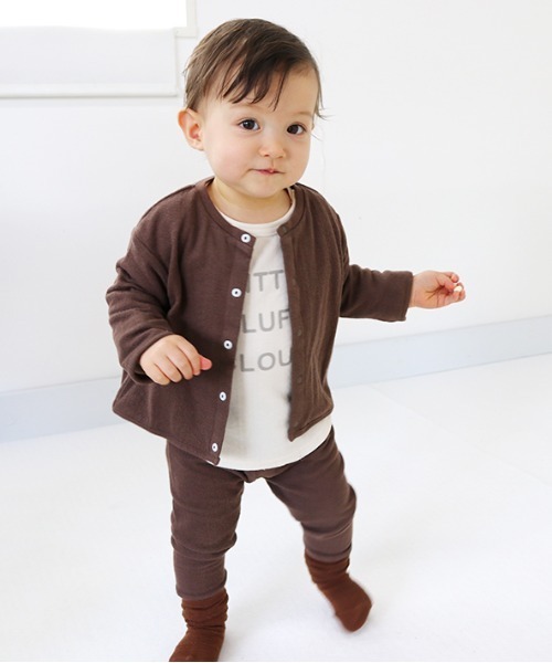 quoti use fith(クゥオティ ユース フィス)の「マシュマロ接結 ロングパンツ(その他パンツ・キッズ・ホワイト/ピンク/ブラウン・80/90/100)」の8枚目の写真