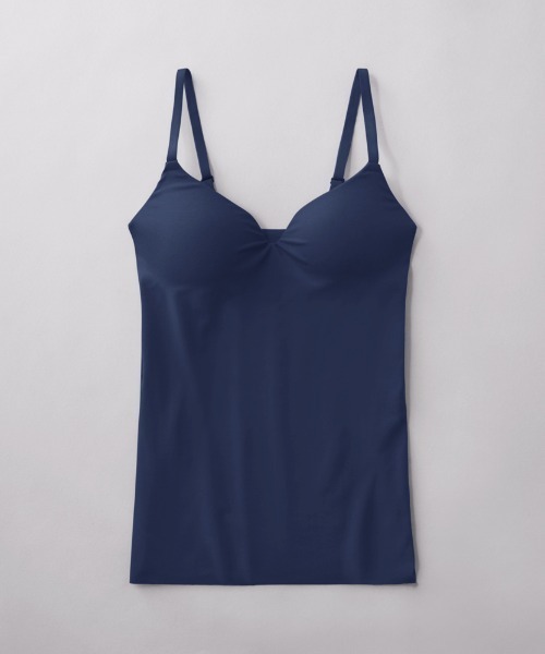 GUNZE（グンゼ）の「KIREILABO/キレイラボ バストラインを美しくキープ ブラキャミソール オーガニックコットン（インナーウェア/肌着・レディース・ブラック/グレー/ブルー/グリーン/ホワイト系その他/スモークピンク/ライトブルー/レンガ/インディゴブルー/ピンク/モカ/マスタード/ブルー系その他/オレンジ/グリーン系その他/ブルー系その他2/ネイビー/ライトブラウン/グリーン系その他2/サーモンピンク・MEDIUM/LARGE/X-LARGE）」の10枚目の写真