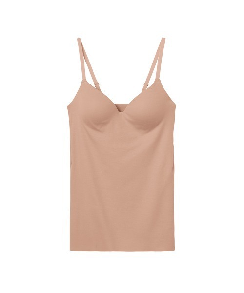 GUNZE（グンゼ）の「KIREILABO/キレイラボ バストラインを美しくキープ ブラキャミソール オーガニックコットン（インナーウェア/肌着・レディース・ブラック/グレー/ブルー/グリーン/ホワイト系その他/スモークピンク/ライトブルー/レンガ/インディゴブルー/ピンク/モカ/マスタード/ブルー系その他/オレンジ/グリーン系その他/ブルー系その他2/ネイビー/ライトブラウン/グリーン系その他2/サーモンピンク・MEDIUM/LARGE/X-LARGE）」の17枚目の写真