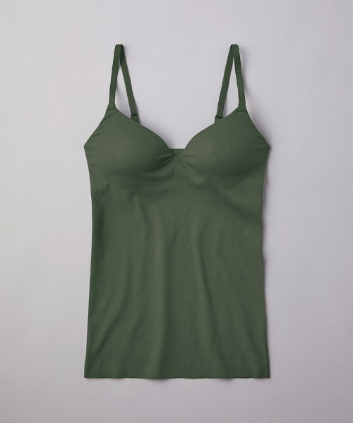 GUNZE（グンゼ）の「KIREILABO/キレイラボ バストラインを美しくキープ ブラキャミソール オーガニックコットン（インナーウェア/肌着・レディース・ブラック/グレー/ブルー/グリーン/ホワイト系その他/スモークピンク/ライトブルー/レンガ/インディゴブルー/ピンク/モカ/マスタード/ブルー系その他/オレンジ/グリーン系その他/ブルー系その他2/ネイビー/ライトブラウン/グリーン系その他2/サーモンピンク・MEDIUM/LARGE/X-LARGE）」の22枚目の写真