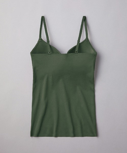 GUNZE（グンゼ）の「KIREILABO/キレイラボ バストラインを美しくキープ ブラキャミソール オーガニックコットン（インナーウェア/肌着・レディース・ブラック/グレー/ブルー/グリーン/ホワイト系その他/スモークピンク/ライトブルー/レンガ/インディゴブルー/ピンク/モカ/マスタード/ブルー系その他/オレンジ/グリーン系その他/ブルー系その他2/ネイビー/ライトブラウン/グリーン系その他2/サーモンピンク・MEDIUM/LARGE/X-LARGE）」の21枚目の写真