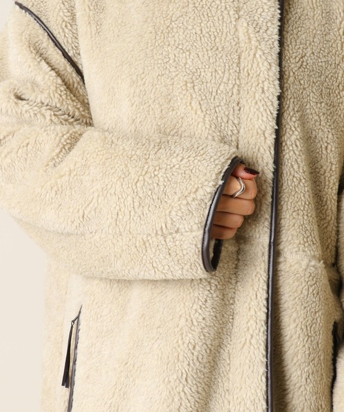 SHENERY（シーナリー）の「ノーカラーボアコート（ノーカラーコート