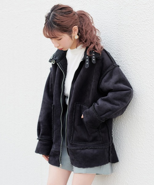 アナザーナイスクラップ　ムートンコート one after another NICE CLAUP - NICE CLAUP ムートンコートの通販 by