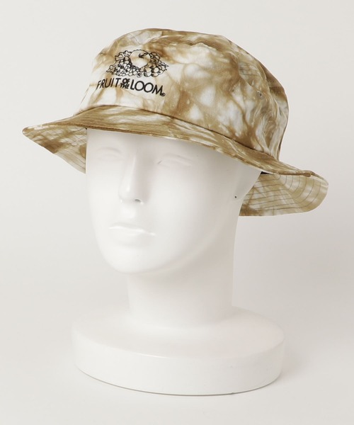 FRUIT OF THE LOOM(フルーツオブザルーム)の「【FRUIT OF THE LOOM/フルーツオブザルーム】 後染め COTTON LOGO BUCKET HAT/ロゴバケットハット(ハット・レディース・グリーン/イエロー/ベージュ・FREE)」の2枚目の写真
