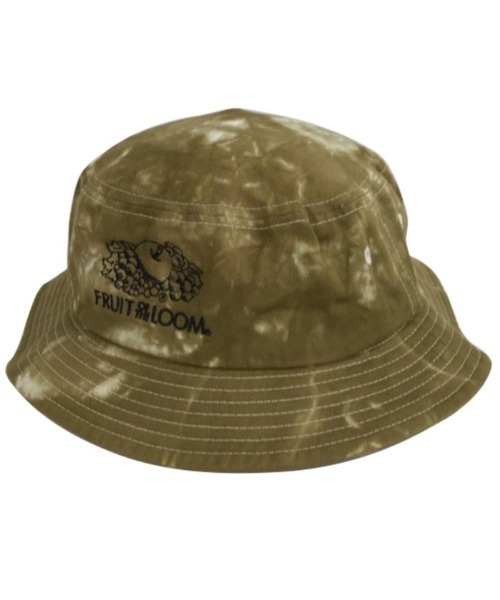 FRUIT OF THE LOOM(フルーツオブザルーム)の「【FRUIT OF THE LOOM/フルーツオブザルーム】 後染め COTTON LOGO BUCKET HAT/ロゴバケットハット(ハット・レディース・グリーン/イエロー/ベージュ・FREE)」の6枚目の写真