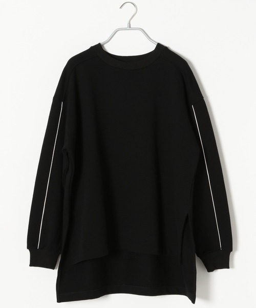 PAGEBOY(ページボーイ)の「モードラインウラケプルオーバー(Tシャツ/カットソー・レディース・ブラック/オフホワイト/モカ・FREE)」の10枚目の写真