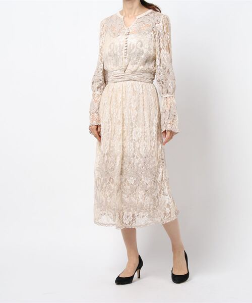 En ワンピース Bleu ランバンオンブルー のファッション En インド刺繍ワンピース ワンピース Lanvin