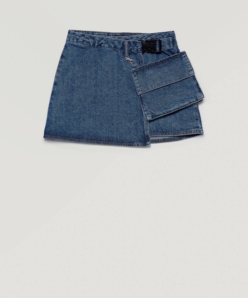 セール スカート キッズデニムポケット付きラップスカート スカート スカート Sisley シスレー のファッション