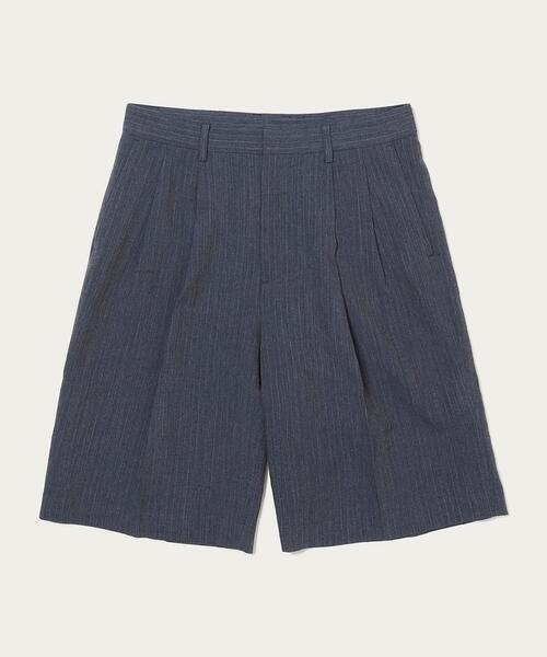 Steven Alan（スティーブンアラン）の「＜221Village × Steven Alan＞ 2PLEATS  SHORT TROUSERS/パンツ（その他パンツ・メンズ・ネイビー/ブラウン・M/S/L）」の2枚目の写真