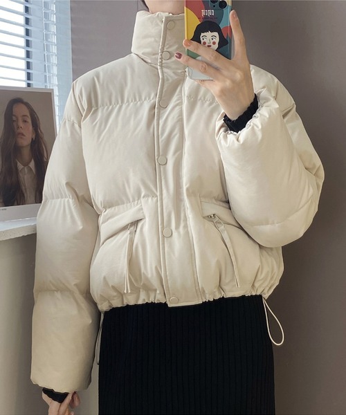 パパス　軽量ふわふわダウンコート　サイズゆったりめ「４８M」　日本製　PAPAS　良品 aimoha（アイモハ）の「ふわふわエコダウンジャケット（ダウン