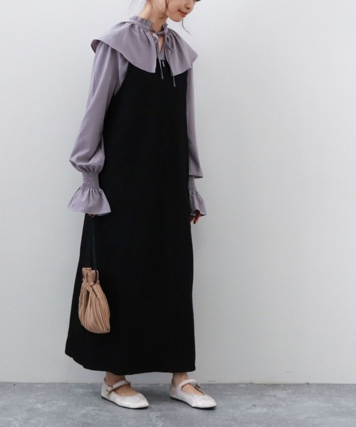 archives（アルシーヴ）の「フロントＺＩＰデニムジャンパースカート（ジャンパースカート・レディース・アイボリー/ブラック/ブルー・MEDIUM）」の13枚目の写真