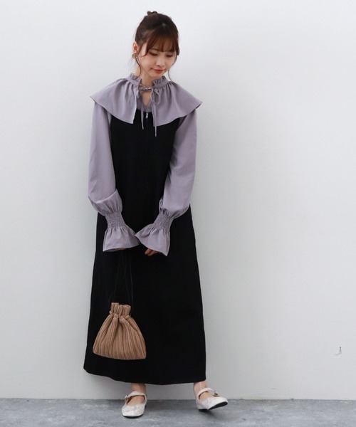 archives（アルシーヴ）の「フロントＺＩＰデニムジャンパースカート（ジャンパースカート・レディース・アイボリー/ブラック/ブルー・MEDIUM）」の12枚目の写真