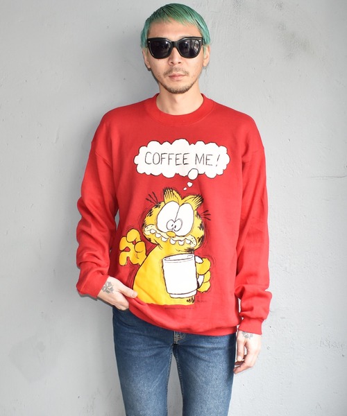 【希少】ガーフィールド COFFEE ME! スウェット VINTAGE（ヴィンテージ）の「【ヴィンテージ古着】Garfield