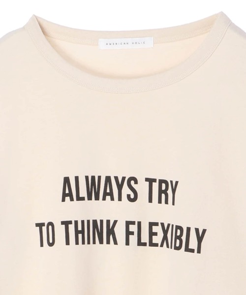 AMERICAN HOLIC(アメリカンホリック)の「ロゴカットプルオーバー *●(Tシャツ/カットソー・レディース・アイボリー/オフホワイト・FREE)」の5枚目の写真