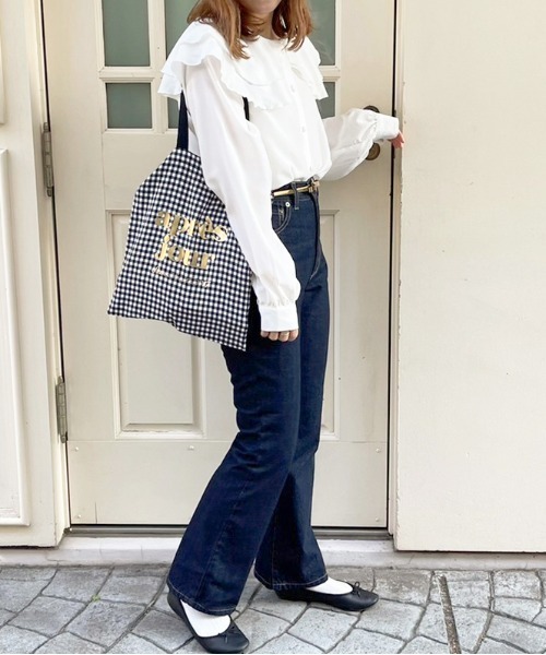 apres jour（アプレジュール）の「ギンガムトートバッグ【ZOZOTOWN限定アイテム】【1AP】（トートバッグ・レディース・ダークブラウン/ブラック・フリー）」の7枚目の写真