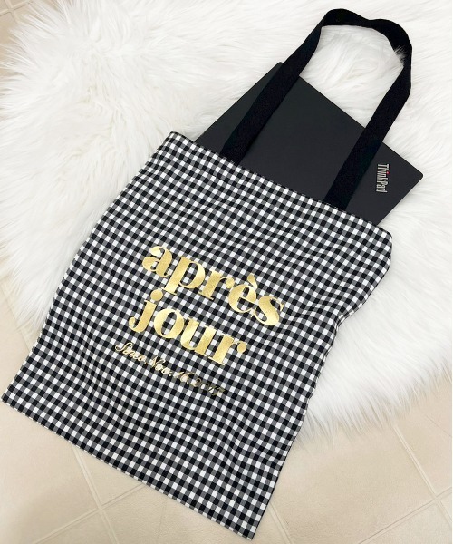 apres jour（アプレジュール）の「ギンガムトートバッグ【ZOZOTOWN限定アイテム】【1AP】（トートバッグ・レディース・ダークブラウン/ブラック・フリー）」の12枚目の写真