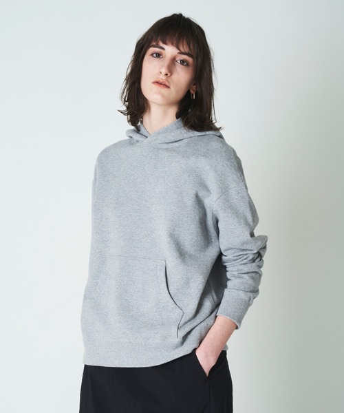 N.O.R.C（ノーク）の「裏毛プルパーカ（パーカー・レディース・ホワイト/ブラック/アイボリー/トップグレー/アッシュ/ピンク・S/M/L/XXL）」の4枚目の写真