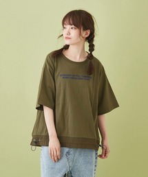 CUBE SUGAR（キューブシュガー）の「OE天竺 裾ドロストＴシャツ（Tシャツ/カットソー）」