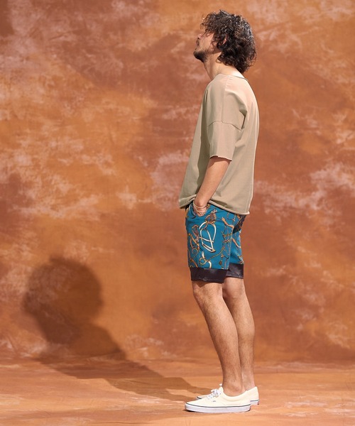 Jih Nunc(ジーヌンク)の「mt7105-ルーズネックカットソー(Tシャツ/カットソー・メンズ・ホワイト/ピンク/ブラック/ベージュ・S/L/M)」の8枚目の写真