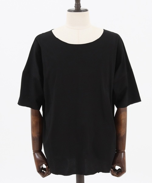 Jih Nunc(ジーヌンク)の「mt7105-ルーズネックカットソー(Tシャツ/カットソー・メンズ・ホワイト/ピンク/ブラック/ベージュ・S/L/M)」の20枚目の写真