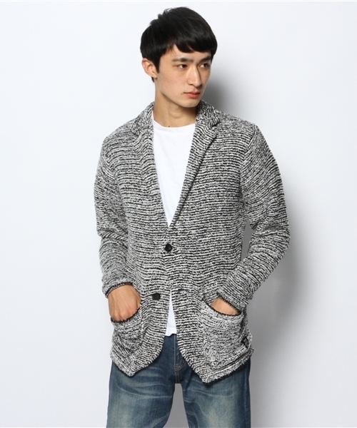 VENCEEXCHANGE（ヴァンスエクスチェンジ）の「ボアモールテーラードJK（テーラードジャケット・メンズ・シルバー/ロイヤルブルー・MEDIUM/LARGE）」の2枚目の写真