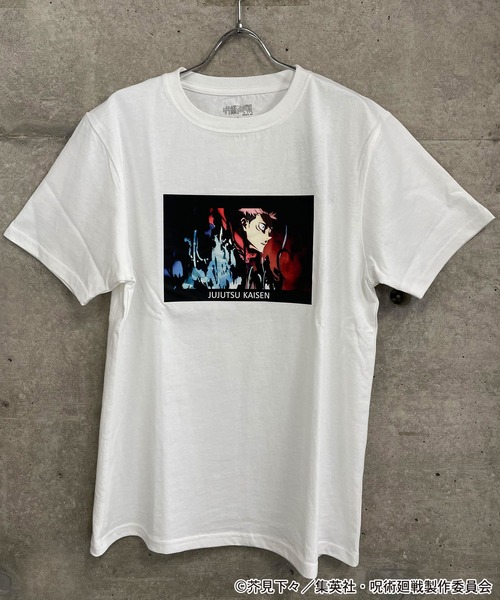 呪術廻戦（ジュジュツカイセン）の「呪術廻戦場面写虎杖メンズTシャツ（Tシャツ/カットソー・メンズ・ホワイト/ブラック・LL/S/M/L）」の3枚目の写真
