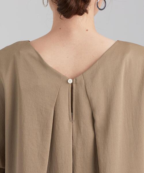 green label relaxing（グリーンレーベルリラクシング）の「FFC ハンマーサテン T ブラウス（シャツ/ブラウス・レディース・ライトブルー/オリーブ/ナチュラル・FREE）」の17枚目の写真