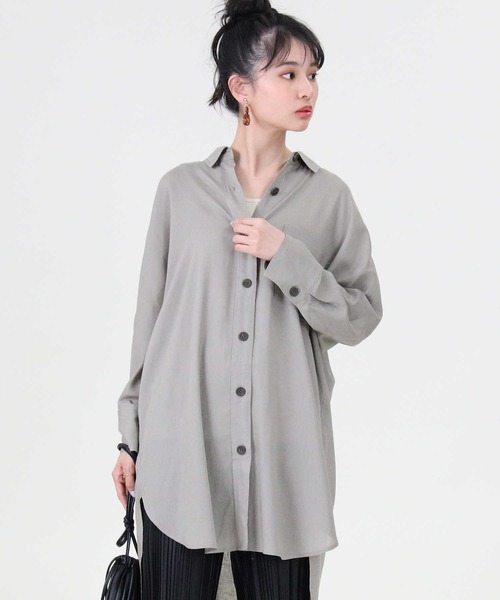 RAG MACHINE（ラグマシーン）の「【RAG MACHINE】シャツワンピース（シャツワンピース・レディース・グリーン/オフホワイト/ベージュ・L/M）」の13枚目の写真