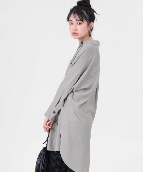 RAG MACHINE（ラグマシーン）の「【RAG MACHINE】シャツワンピース（シャツワンピース・レディース・グリーン/オフホワイト/ベージュ・L/M）」の14枚目の写真