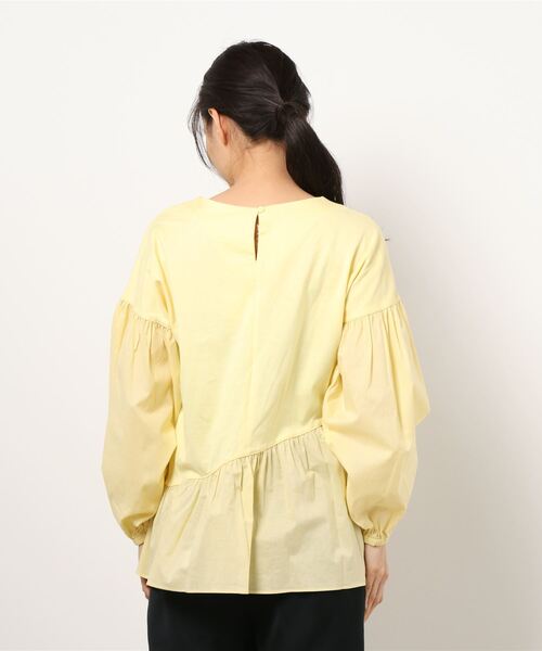 tシャツ LC/LLL 布帛切替ギャザープルオーバー レディース LADY LUCK LUCA tシャツ LC/LLL 布帛切替ギャザープルオーバー