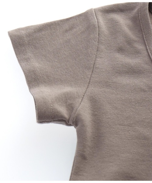 ANAP(アナップ)の「クロップドタイトTシャツ(Tシャツ/カットソー・レディース・ホワイト/ブラック/グレイッシュベージュ/ブラウン/ピンク/ブルー・FREE)」の14枚目の写真