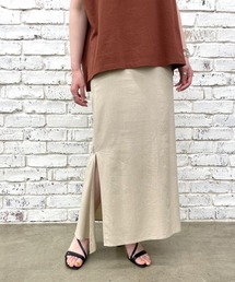 CIAOPANIC | ≪肌当たりが心地よい≫リネン混スリットマーメイドスカート(スカート)