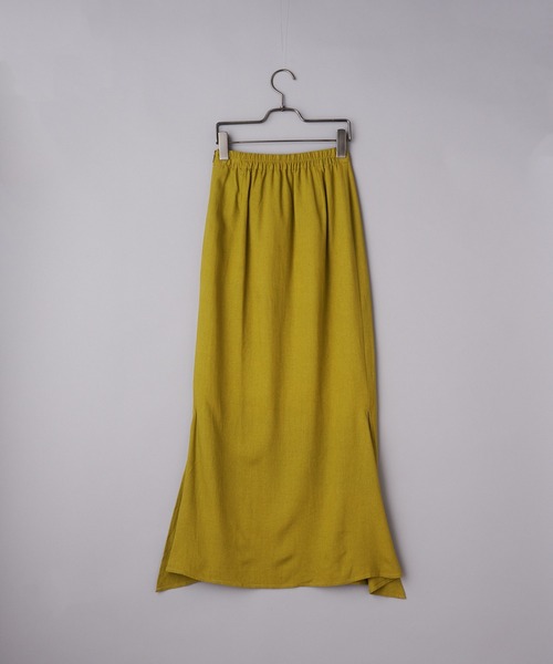 CIAOPANIC（チャオパニック）の「≪肌当たりが心地よい≫スリットマーメイドスカート（スカート・レディース・ブラック/ベージュ/グリーン/ボルドー/ブルー/ブラウン・FREE）」の7枚目の写真