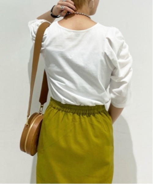 CIAOPANIC（チャオパニック）の「≪肌当たりが心地よい≫スリットマーメイドスカート（スカート・レディース・ブラック/ベージュ/グリーン/ボルドー/ブルー/ブラウン・FREE）」の21枚目の写真