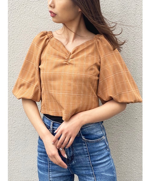 one way（ワンウェイ）の「【oneway】フロントギャザーブラウス（シャツ/ブラウス・レディース・ホワイト/ライトグリーン/ベージュ/ライトブラウン・FREE）」の3枚目の写真