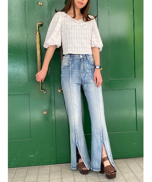 one way（ワンウェイ）の「【oneway】フロントギャザーブラウス（シャツ/ブラウス・レディース・ホワイト/ライトグリーン/ベージュ/ライトブラウン・FREE）」の8枚目の写真