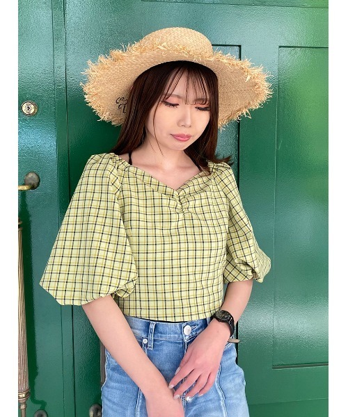 one way（ワンウェイ）の「【oneway】フロントギャザーブラウス（シャツ/ブラウス・レディース・ホワイト/ライトグリーン/ベージュ/ライトブラウン・FREE）」の10枚目の写真