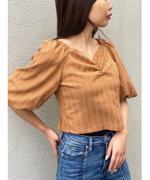 one way（ワンウェイ）の「【oneway】フロントギャザーブラウス（シャツ/ブラウス・レディース・ホワイト/ライトグリーン/ベージュ/ライトブラウン・FREE）」の13枚目の写真