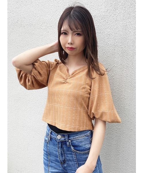 one way（ワンウェイ）の「【oneway】フロントギャザーブラウス（シャツ/ブラウス・レディース・ホワイト/ライトグリーン/ベージュ/ライトブラウン・FREE）」の15枚目の写真