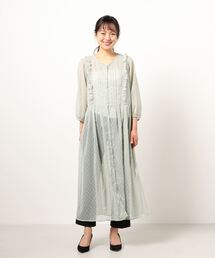 ehka sopo | カットドビーフリルワンピース(ワンピース)